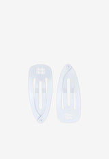 Logo Hair Clips - Set of 2