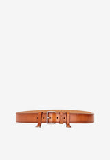 Miu Miu Antiqued Calfskin Belt Brown 5CC7312IER_F0046