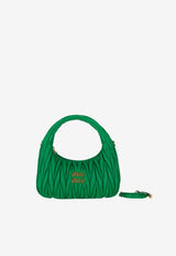 Miu Miu Wander Matelassé Hobo Bag Green 5BC125VOOYAN88_F0458