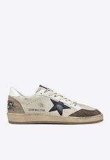 Golden Goose DB Ball Star Distressed Low-Top Sneakers White GMF00117F008722/T_GOLDE-83406