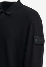 Stone Island S.I. Ghost Logo Patch Polo Sweatshirt Blue L2S156100026S0F53V0020_af4371e6-f679-4ff8-9139-89d3cb9eca52