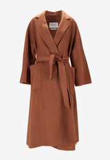 Max Mara Ludmilla Belted Wool Coat Brown 2521016051LUDMILLA_003