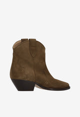 Isabel Marant Dewina Suede Western Boots Brown BO0002FAA1A03S_67DO