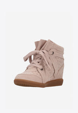 Isabel Marant Bobby Suede High-Top Sneakers Pink BK0011FAA1E20S_40PI