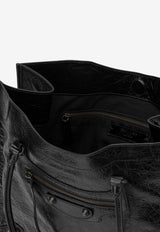 Balenciaga Medium Le City Leather Tote Bag Black 8469212ABEK1000_9a143f95-ec23-41cd-a427-b2ee9e672231