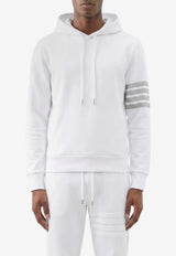 Thom Browne 4-bar Stripes Hooded Sweatshirt White MJT556AJ0007_100