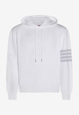 Thom Browne 4-bar Stripes Hooded Sweatshirt White MJT556AJ0007_100