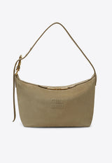 Miu Miu Arcadie Suede Shoulder Bag Beige 5BC216OOO2CSS/T_MIU-F0379