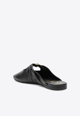 Loewe Pebble Mules in Soft Lamb Nappa Leather Black L616465X86LE/T_LOEW-1100