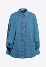 Loewe Washed Denim Shirt Light Blue S359Y1DX28CO/T_LOEW-5140