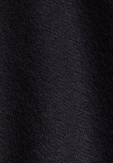 Prada Cashmere-Blend Fringed Scarf Black 1FS0652COP/S_PRADA-F0632