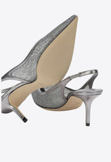 Jimmy Choo Love 65 Glittered Slingback Pumps Gray LOVE SB 65DLZANTHRACITE_ed124103-6073-4a67-9b4e-30101f4af598