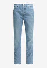 Straight-Leg Compact Jeans