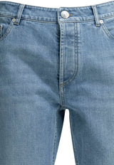 Straight-Leg Compact Jeans