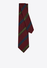 Ferragamo Regimental Silk Jacquard Tie Multicolor 0789284SI/S_FERRA-FR