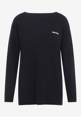 Boat-Neck Cashmere Sweater