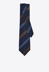 Ferragamo Regimental Silk Jacquard Tie Multicolor 0789283SI/S_FERRA-FB