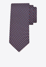Ferragamo Dachshund Print Silk Tie Multicolor 0788884SI/S_FERRA-FR