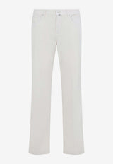 Straight-Leg Corduroy Pants