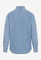 Long-Sleeved Denim Shirt