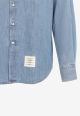 Long-Sleeved Denim Shirt