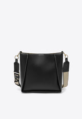 Stella McCartney Perforated Logo Square Shoulder Bag in Faux Leather Black 700073WP0057/T_STELL-1000
