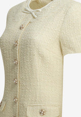 Self-Portrait Bouclé Mini Dress Cream PF26-002SB-CCREAM_d930f89c-bbf0-405f-b614-6c70727c761d