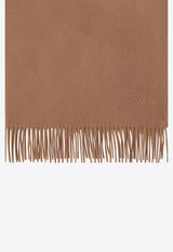 Max Mara Cashmere Fringed Scarf Brown BACIWS/T_MAXM-088