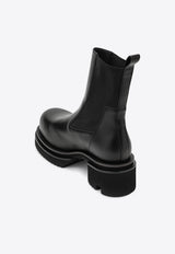 Rick Owens Bogun Leather Ankle Boots Black RU02F4832LOO/T_RICKO-9