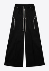 Rick Owens Flared-Leg Cargo Pants Black RU02F4386TE/T_RICKO-9