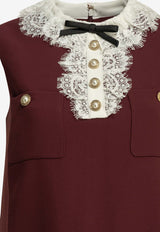 Self-Portrait Lace Collar Mini Dress Burgundy PF26-001SB-BUBURGUNDY_989d9bb1-14cc-4afb-b796-ade0577de300