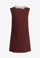 Self-Portrait Lace Collar Mini Dress Burgundy PF26-001SB-BUBURGUNDY_989d9bb1-14cc-4afb-b796-ade0577de300