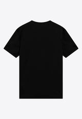 Dolce & Gabbana Logo Plaque Crewneck T-shirt Black G8PV1TG7Q1Q/T_DOLCE-N0000