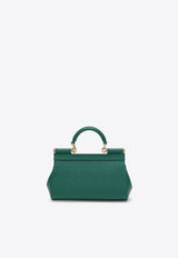 Dolce & Gabbana Mini Sicily Dauphine Leather Handbag Green BB7116B1001/T_DOLCE-87174