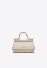 Dolce & Gabbana Mini Sicily Dauphine Leather Handbag Pink BB7116B1001/T_DOLCE-80414