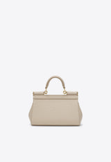 Dolce & Gabbana Mini Sicily Dauphine Leather Handbag Pink BB7116B1001/T_DOLCE-80414