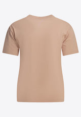 Acne Studios Logo Print Crewneck T-shirt Pink CL0480COA_78a21077-e14a-4ee5-9c04-7b04214fc263