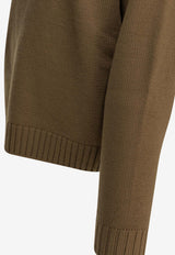 Tom Ford Wool-Blend Half-Zip Sweater Brown KFL017YMW167EBN_cd1516c1-d8af-4df2-b3bc-62a824adfcd0
