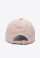 Chloé Embroidered Logo Denim Cap Pink CH26AHC09DNM/T_CHLOE-6C2