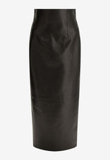 Khaite Loxley Leather Maxi Pencil Skirt Black 4108729200_d20248ba-34f0-4e51-87a0-ac4a482355b1