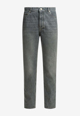 Brunello Cucinelli Straight-Leg Buttoned Jeans Gray M229PO2090C1473_14a09557-89a7-4b36-a3a3-74597bf5b614