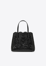Alaïa Mina 25 Vienne Calfskin Tote Bag Black AA1S06725I251LE/T_ALAIA-999