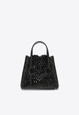 Alaïa Mina 20 Vienne Calfskin Tote Bag Black AA1S06720I251LE/T_ALAIA-999