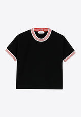 Versace Greca-Trimmed Slim T-shirt Black 10259891A18712/T_VERSA-1B000