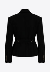 Chloé Wool-Blend Buttoned Blazer Black CH26AVE08060/T_CHLOE-001