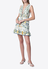 Farm Rio Emily Floral Print Mini Dress Multicolor 355470CO/T_FARM-25185