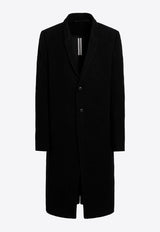 Rick Owens Single-Breasted Wool Coat Black RU02F4941WBD/T_RICKO-9