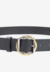 Rond-Carré Leather Belt