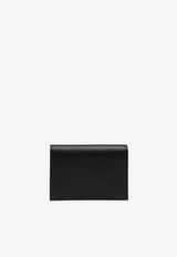 Prada Triangle Logo Saffiano Leather Wallet Black 1MV021QHH/T_PRADA-F0632