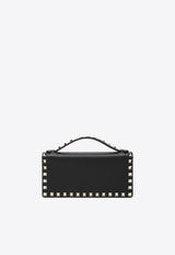 Valentino Rockstud Grained Leather Clutch Bag Black 9W2P0AK2VSH/T_VALE-0NO